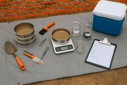 Sawmill soil sampling