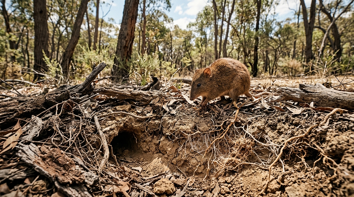Climate change threatens crucial subterranean fungal networks and the Australian potoroos that rely on them, risking the creation of "empty forests."