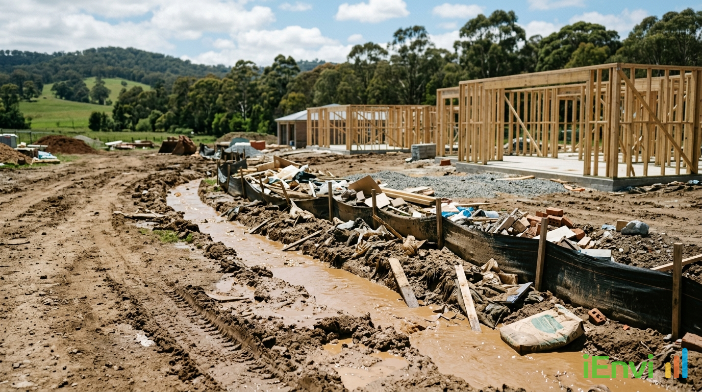EPA Victoria fines three residential builders for construction waste and sediment runoff