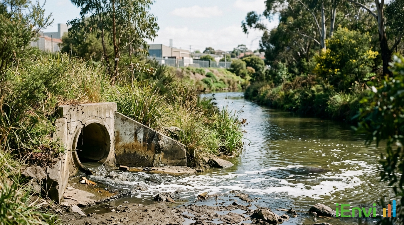EPA Victoria fines Northcote car wash for unmaintained blocked drain causing discharge into Merri Creek