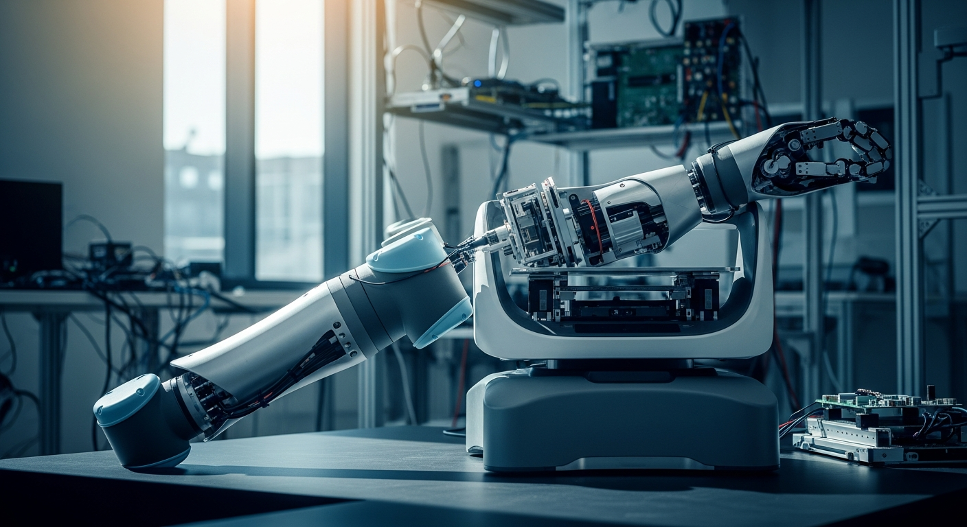 AI-generated supporting image Bear Robotics acquires humanoid developer Kinisi Robotics to integrate manipulation AI