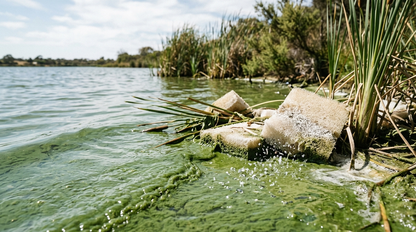SA EPA Rejects Proposed Algal Bloom Remediation Sponge Due to Zinc Toxicity and Microplastic Risks