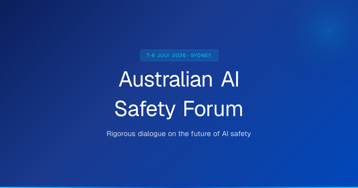 aisafetyforum.au aisafetyforum.au