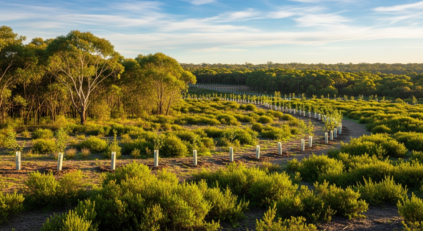 AI-generated supporting image Nature Repair Committee launches statutory consultation on Australia's first offset-capable Enhancing Native Vegetation method.