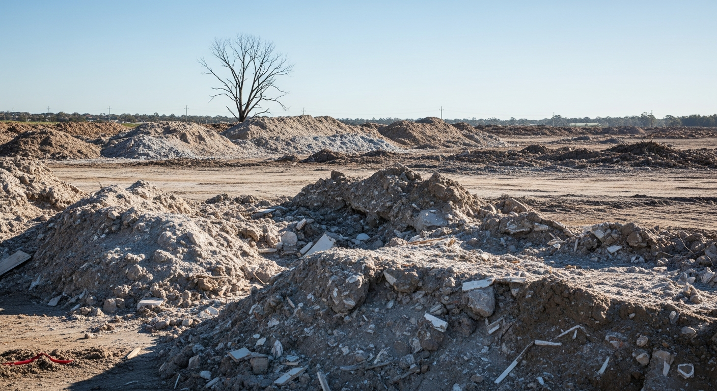 AI-generated supporting image Victorian court hands down record-breaking $60k individual fine and $1M+ clean-up order over asbestos-contaminated Diamond Creek dump site