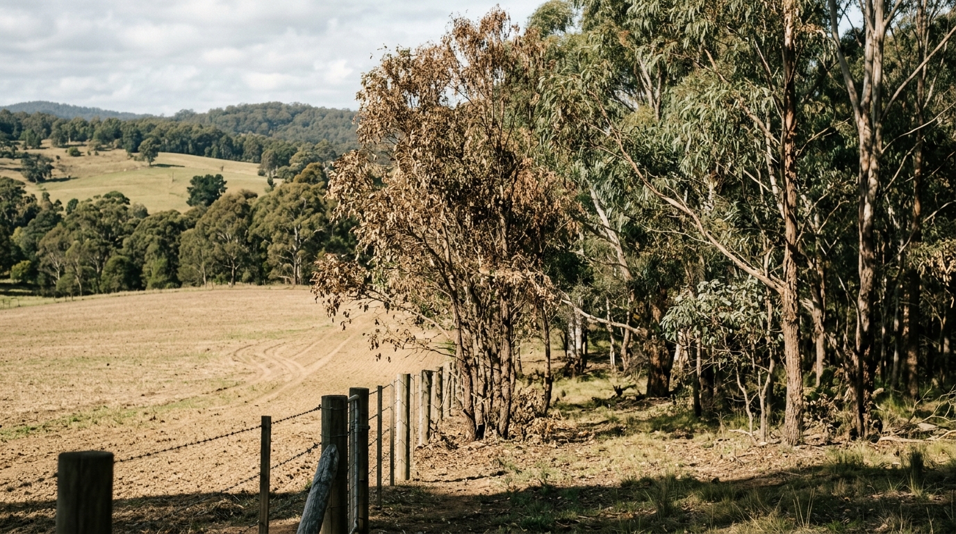 AI-generated supporting image NSW EPA prosecutes aerial applicator $72,750 after herbicide drift damages neighbouring eucalyptus trees