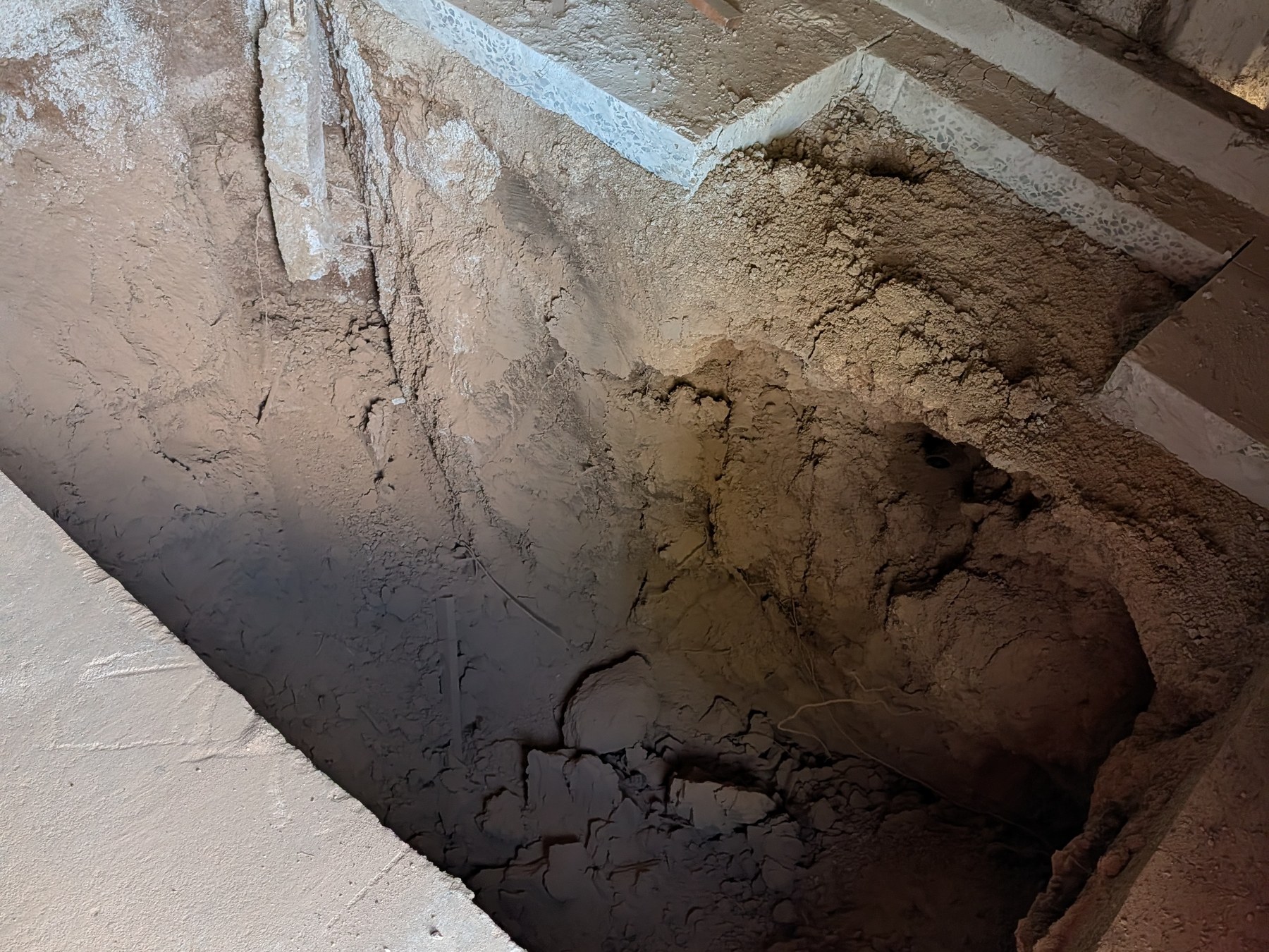 Concrete cut and soil validation excavation after underground tank removal at Crows Nest Queensland Concrete cut and soil validation excavation after underground tank removal at Crows Nest Queensland