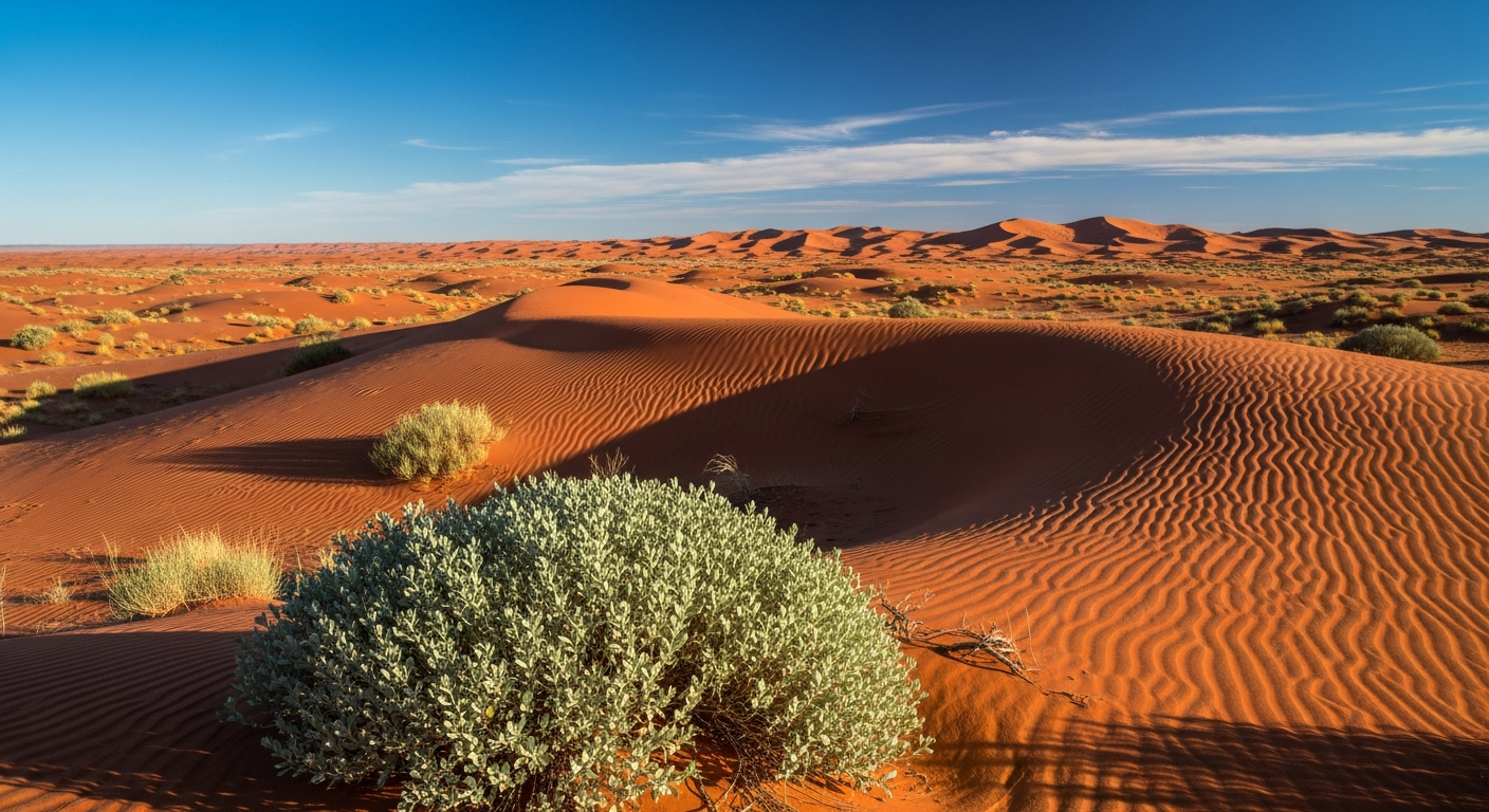 AI-generated supporting image Australia protects 25% of land mass with Simpson Desert IPA dedication
