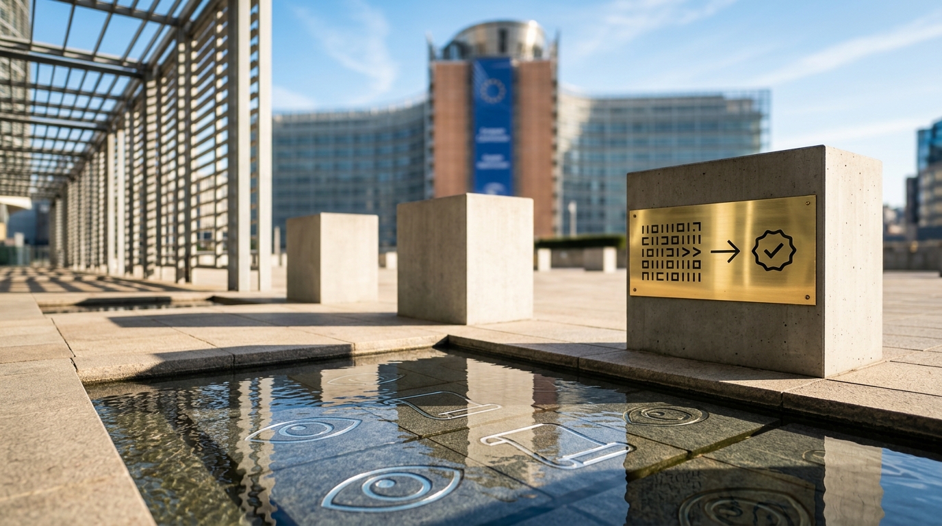 AI-generated supporting image European Commission begins official enforcement of EU AI Act transparency rules and mandatory deepfake labelling