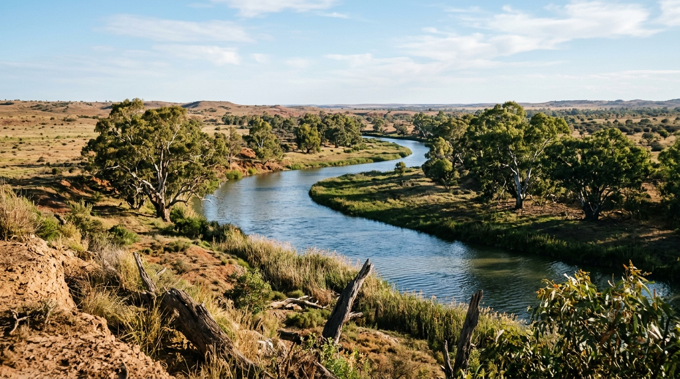 AI-generated supporting image CEWH releases 2026/27 Water Management Plan for Murray-Darling Basin