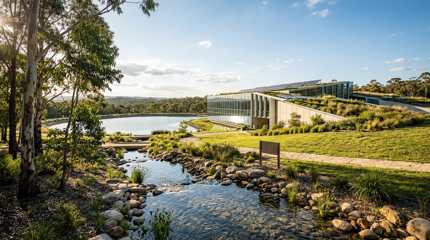 AI-generated supporting image NSW releases nation-leading Data Centre Policy Framework mandating strict environmental and water efficiency standards